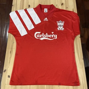 Liverpool Centenary Home Football Shirt 1992/93 Adults Small Adidas A673 - Picture 1 of 10