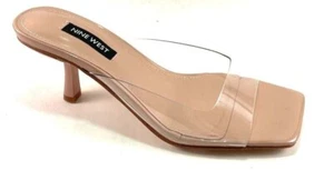 Sandalia deslizante ligera natural/transparente Nine West Raylen3 - Imagen 1 de 8