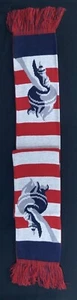 Scarf with Fringe 100% Acrylic with USA & Olympic Torch Knitted into Pattern New - Picture 1 of 4