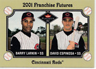 2001 Fleer Platnium Franchise Futures Barry Larkin - David Espinosa #475 Reds
