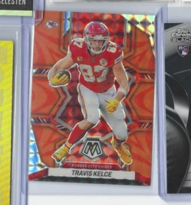 2022 Mosaic Orange Reactive Travis Kelce No 97 Kansas City Chiefs - Picture 1 of 2