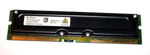 256 MB 184-pin RDRAM Rambus PC-800 ECC-Memory 45ns 'Infinoen HYR1812840G-845' - Photo 1/2