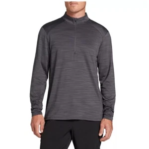 DSG Men's Movement 1/4 Zip Long Sleeve Shirt, Dark Gray, M - Picture 1 of 4
