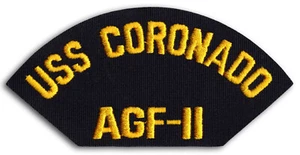 US Navy AGF-11 USS Coronado Amphibious Transport Ship Cap Patch Iron-On *New* - Picture 1 of 1