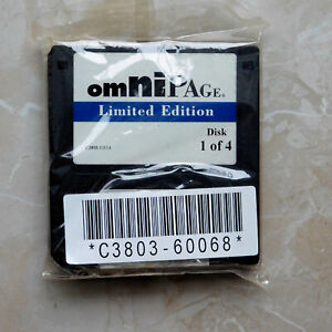 Installations-Disketten OmniPage Limited Edition für Windows, 4 Disketten, OVP