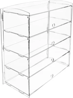 Top Acrylic Display Pastry Cabinet Cakes Donuts Cupcakes Pastries (4 Tie - Image 1 of 4