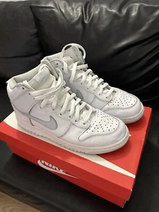 Nike Dunk High Sp White/Pure Platinum 2020 UK8.5 With Box Used Good Condition - Picture 1 of 9
