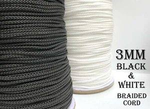 Strong Rope Cord String Braided Drawstring Crochet Tying Trimmings Craft - Picture 1 of 3