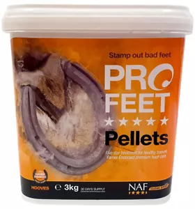 NAF Five Star ProFeet Pellets Hoof Feed Supplement Strong Healthy Hooves Biotin - Picture 1 of 1