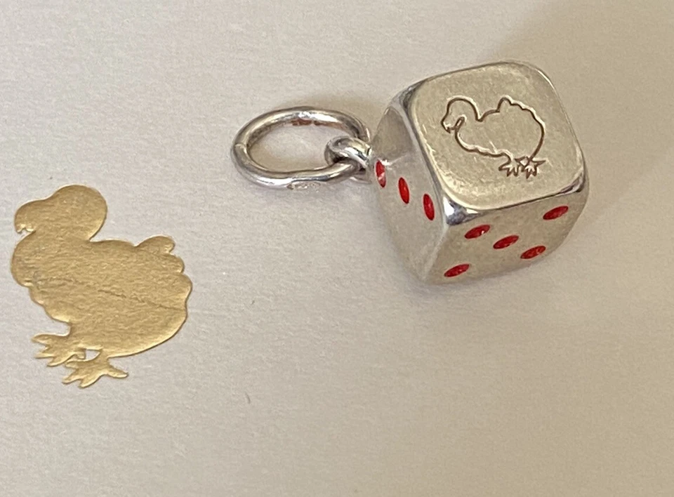 Dodo Pomellato Dado In Argento e Smalto rosso Fuori Produzione INTROVABILE - Immagine 1 di 4