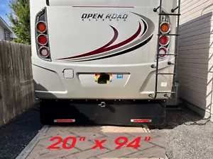RV Heavy Duty Rubber Mud Flap Rock Guard Tow Vehicle Protector Motorhome Trailer - Picture 1 of 6