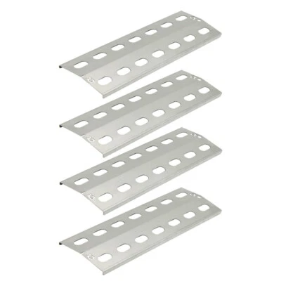 4x Edelstahl 39,5 x 15 cm / 1 mm stark  Flammenverteiler Brennerabdeckung 1.4301 - Bild 1 von 4