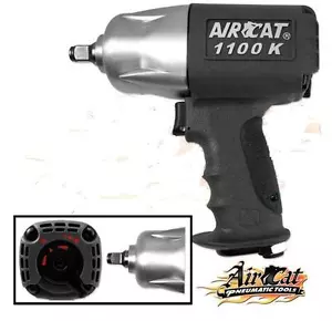 AIRCAT 1100-K 1/2" Twin Clutch Composite Air Impact Wrench Delivers 1100Ft-Lb - Bild 1 von 4