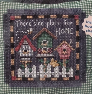Vintage Dimensions Counted Cross Stitch KIT Sealed Cherished Charms Home is Place - Bild 1 von 3