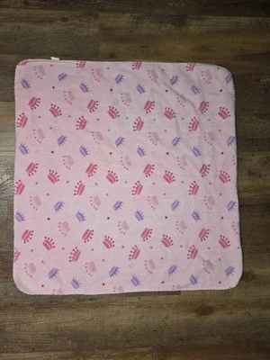 Manta Bebé Cutie Pie Coronas Rosa Tiaras Seguridad Suave Lovey Princess  Foto 1 de 4