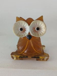 Vintage Lucite Owl Napkin / Letter Holder MCM 1960’s Fall Decor M50 - Picture 1 of 7