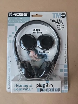 Koss TM602 Headband Headphones - Black NIB - Image 1 of 4