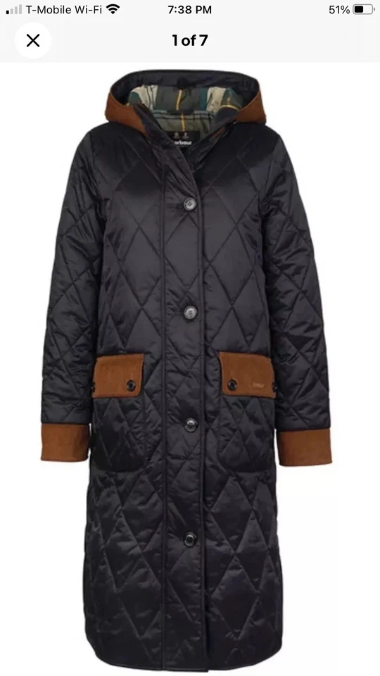 Barbour quilted coat 12 - Image 1 of 1