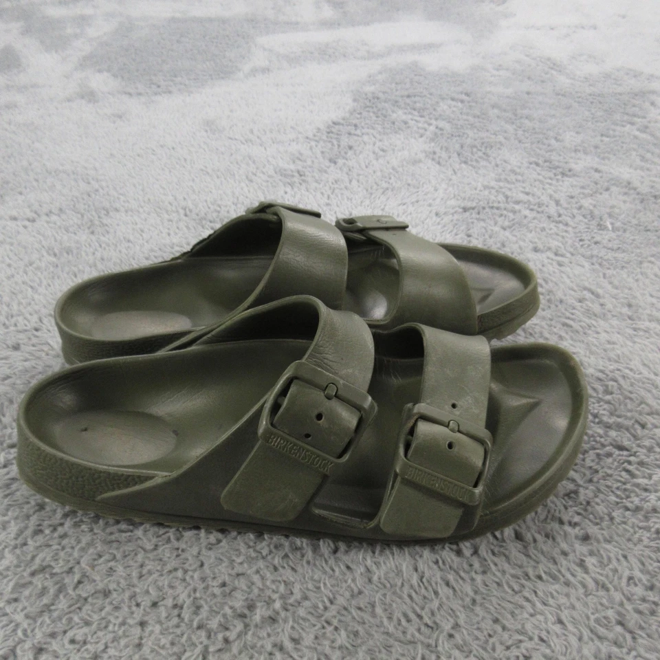Birkenstock Sandals Kids Size 31 Green EVA Arizona Double Strap Slides - Image 1 of 4