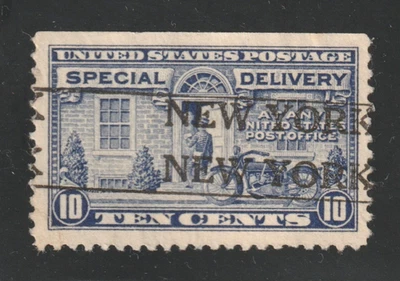 Scott # E12a, usado, en estado bastante bueno, 10¢ entrega especial, 1922, Nueva York, NY precancelación Foto 1 de 2