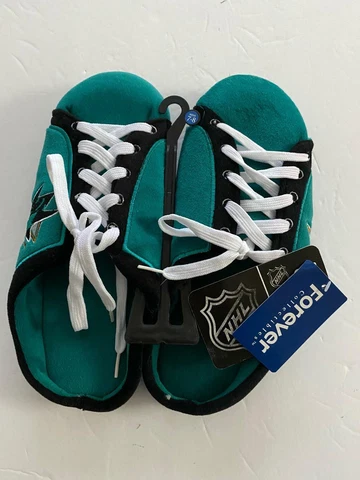 San Jose Sharks NHL Mens Sneaker Style Slide Slippers Cover
