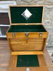 20" Wooden 8 Drawer Machinist Box Jewelry Organizer Multi Use Gerstner Replica
