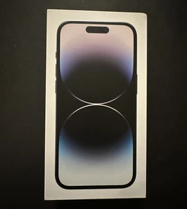 Apple iPhone 14 Pro EMPTY RETAIL BOX ONLY ~ Space Black ~ 128GB ~ Model: A2650 - Photo 1 sur 10