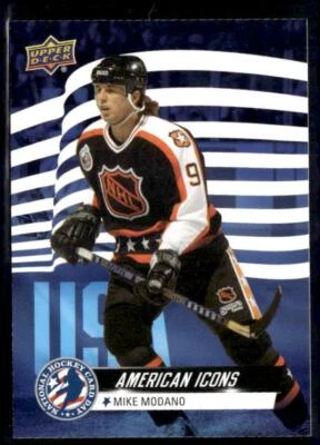 2022 Upper Deck National Hockey Card Day USA #USA-13 Mike Modano - Image 1 of 2