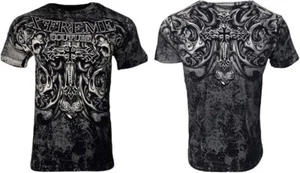 Camiseta Xtreme Couture by Affliction Para Hombre Hades Negra Y2K Grande Alta MMA 5XL - Imagen 1 de 7
