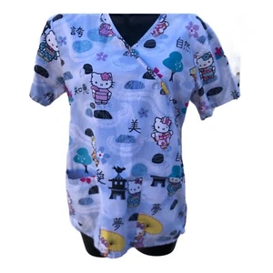 Raro Hello Kitty Exfoliante Top Kimono Xs/s Imprescindible - Imagen 1 de 12