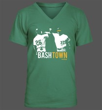 Bash Town V-Neck T-Shirt - Oakland Athletics A's Jose Canseco Mark McGwire