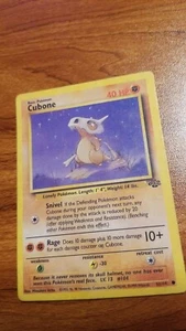 1999 Pokemon Jungle 1st Edition Cubone #50 / 64 Good Condition - Picture 1 of 2