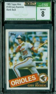 1985 TOPPS MINI #109 GARY ROENICKE CSG 8 MAC SOLO FINEST 10 PROOFS MADE * - Bild 1 von 5