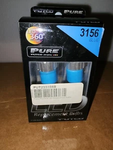 2 PACK Putco Premium LED Replacement Bulbs 233156B BLUE 3156 LED Bulb NEW - Picture 1 of 4