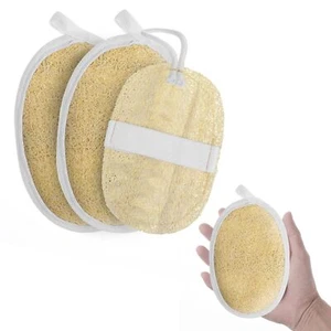 3 PCS Natural Loofah Egyptian Luffa Sponge for Shower Large & Small Sizes - Picture 1 of 6