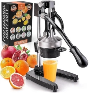 ZULAY Kitchen Cast-Iron Heavy-Duty Professional Citrus Juicer - Picture 1 of 8