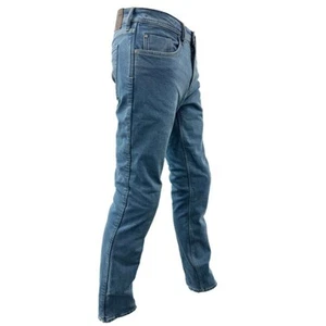 Richa Henderson Aramid Armoured Motorcycle Jeans Short Leg - Blue Stone - Picture 1 of 2