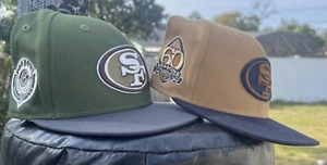 2 New Era San Francisco 49ers 59FIFTY Hat Pro Bowl/60 Seasons 1996 7 7/8 - Picture 1 of 13