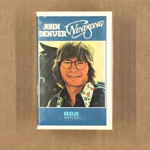 JOHN DENVER WINDSONG Cassette Tape 1975 Rock Folk w/ CARDBOARD SOFT-CASE Rare - Picture 1 of 6