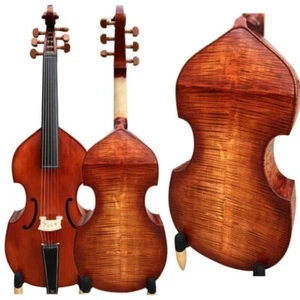 Bajo púrpura hecho a mano, 6 cuerdas 27 pulgadas pierna violonchelo. Sonido maestro #15841 - Imagen 1 de 13