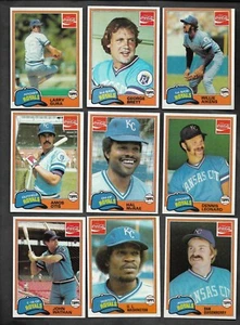 1981 TOPPS COCA-COLA KANSAS CITY ROYALS TEAM SET (12) BRETT 1981 AL CHAMPS NM/MT - Picture 1 of 4