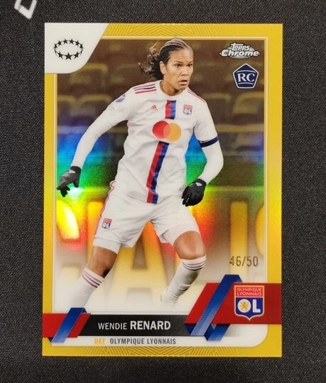 Wendie Renard 2022-23 Topps Chrome Women's Gold refractor 46/50 - Image 1 of 2