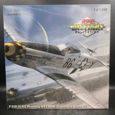 GMP 1/35 Scale Diecast P-51D-15-NA Mustang Glamorous Glenn III Plane No. 51002 - Image 1 of 4