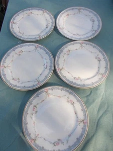5 Vintage China 6,25" Teller von Theodore Haviland Limoges Frankreich - Bild 1 von 4