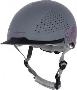 Kinder Reithelm Reitkappe Reiterhelm Reiterkappe BEAUTY 2.0 Covalliero grau - Bild 1 von 4