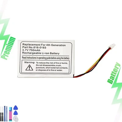 Battery For Apple iPod 4th Generation,616-0183,616-0206,616-0215,AW4701218074 - Image 1 of 4