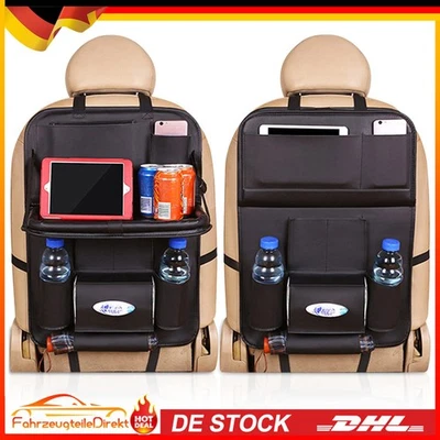 Auto Rückenlehnenschutz Rücksitz Organizer PU Leder Kinder Rücksitzschoner DHL . - Bild 1 von 4