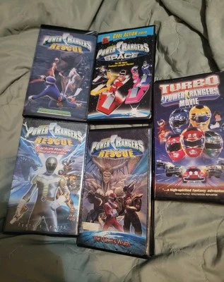 Power Rangers Vhs Lot Turbo Rescue space Vhs Foto 1 de 2