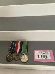 VINTAGE MINIATURE SERVICE MEDALS + BAR. NAMED GENERAL SERVICE CROSS + MORE (195/ - Picture 1 of 4