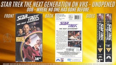Star Trek: The Next Generation VHS - 006 Where No One Has Gone Before - Image 1 of 4